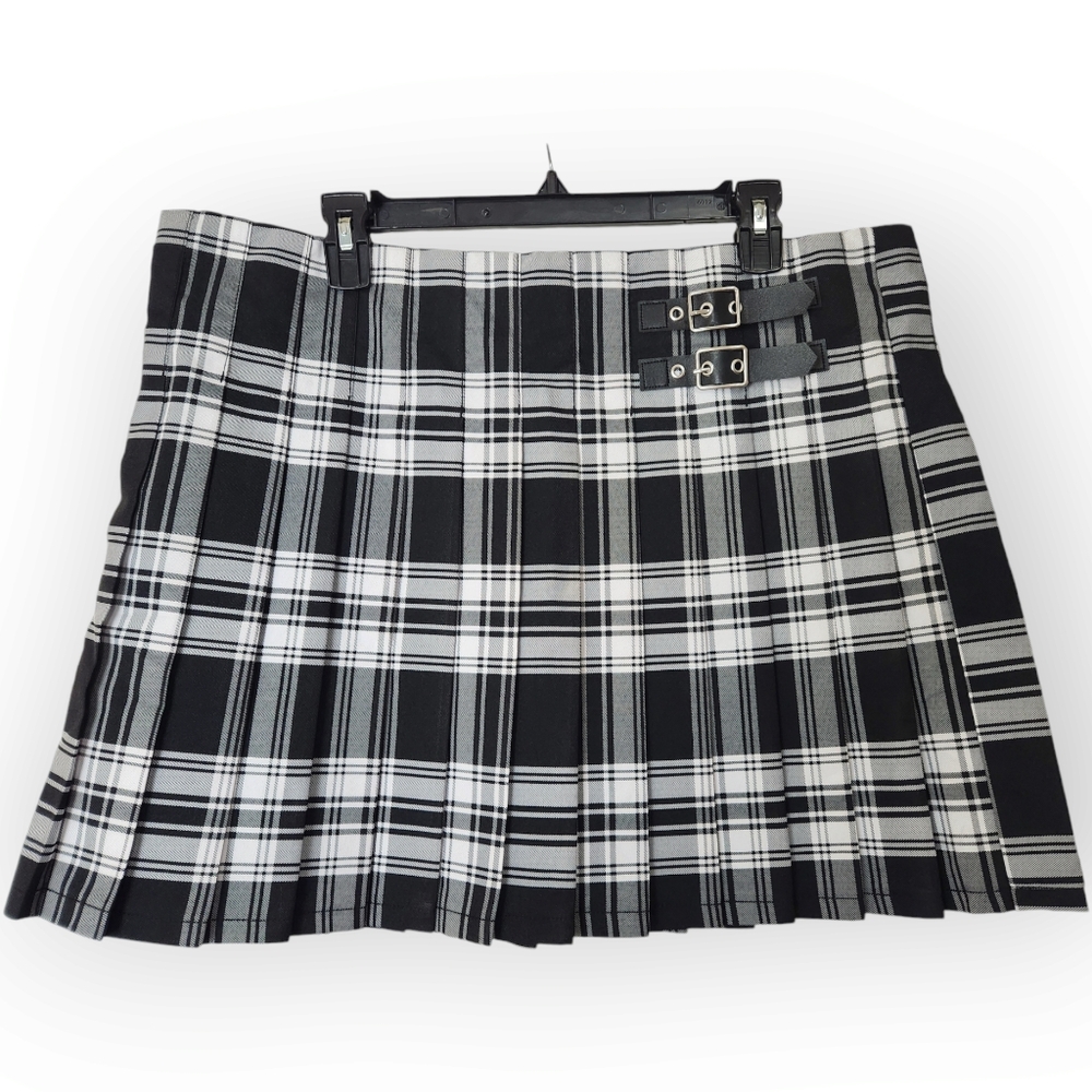 No Boundaries Pleated Schoolgirl Academia Skirt size XXL (juniors) NWOT